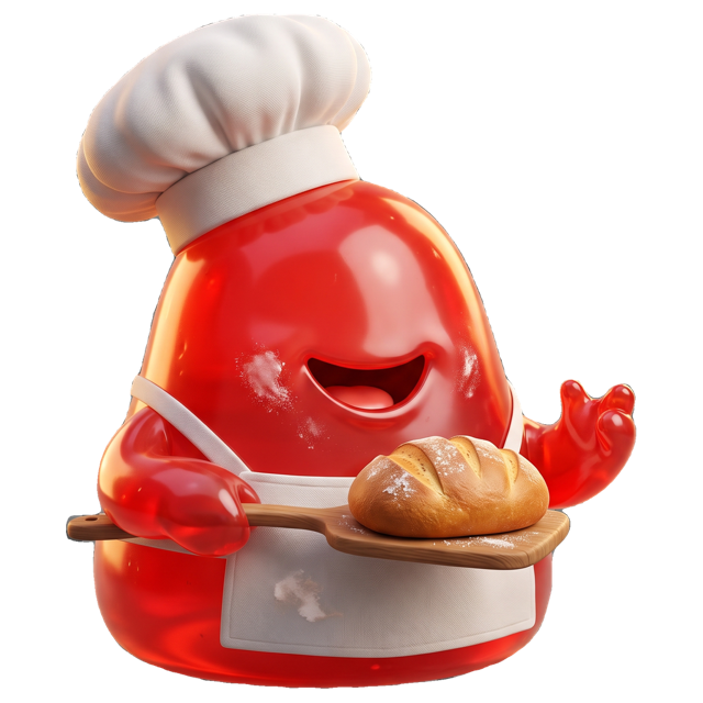 A happy baker